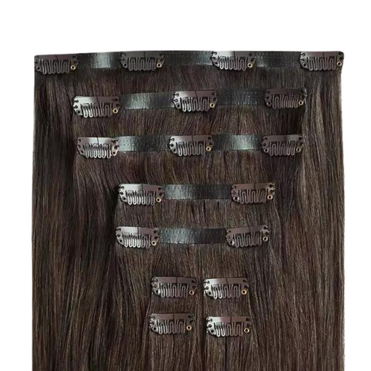Malilou Clip in Hair Extensions- Choco